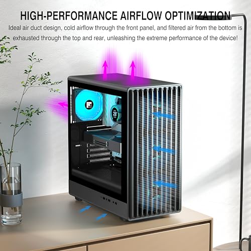 FOIFKIN K6 PC Case - Pre-Installed 6 PWM ARGB Fan (3 x 120mm, 3 x